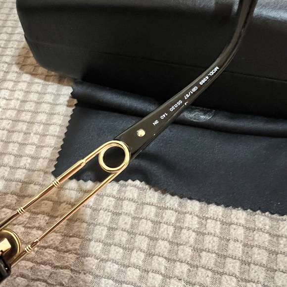 Versace Black Cat-Eye Sunglasses - Picture 8 of 9